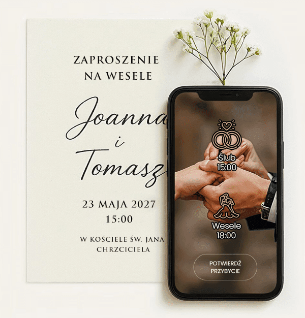 Harmonogram wesela i nawigacja dla gości